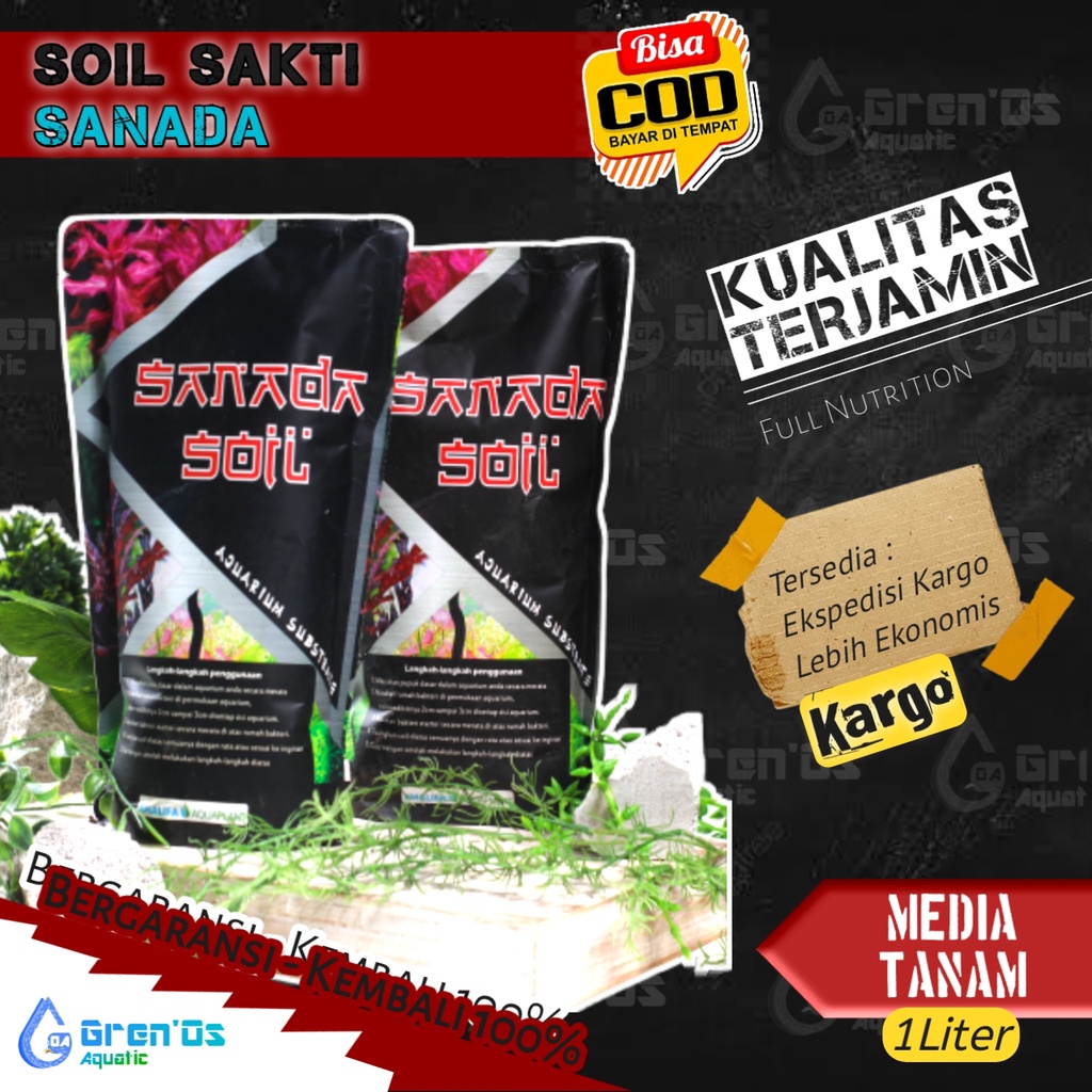 Soil Aquascape Media Tanam Sanada Soil substrack aquascape