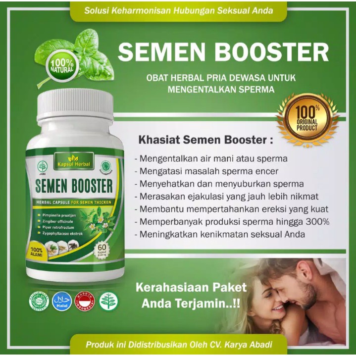 semen booster asli herbal 100% original penyubur sperma