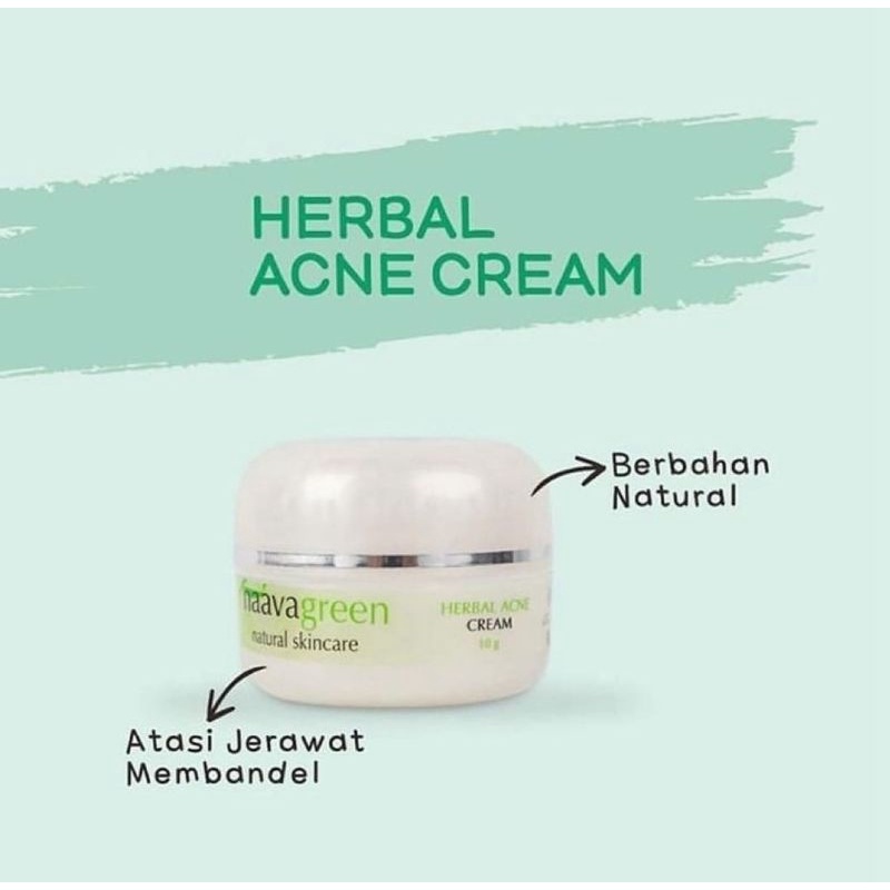 NG-HERBACNE  / HERBAL ACNE CREAM NAAVAGREEN - ORIGINAL NAAVAGREEN SKINCARE