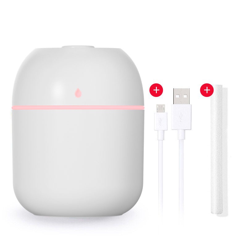 YUHO Diffuser humidifier mobil portable essential oil reed hampers safe care aromatheraphy pembersih udara Pelembab minyak esensial aromaterapi parfum pengharum uap ruangan air purifier penyejuk infuser minimisk-WHITE250ml