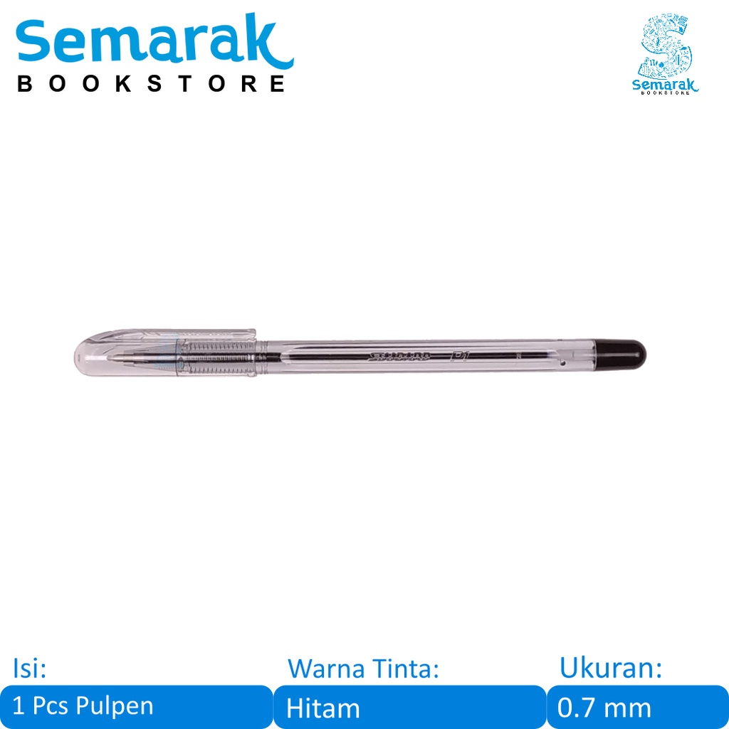 

Standard P1 Oil Gel Pen Pulpen Semi Jel 0.7 - Hitam