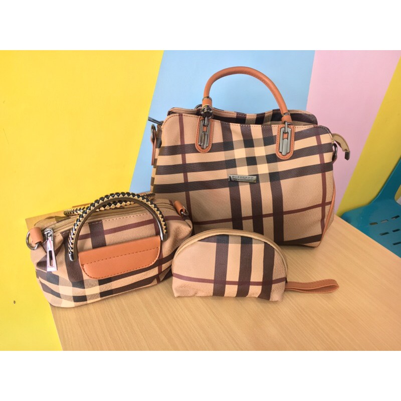 TAS IMPORT BURBERRY 3IN1