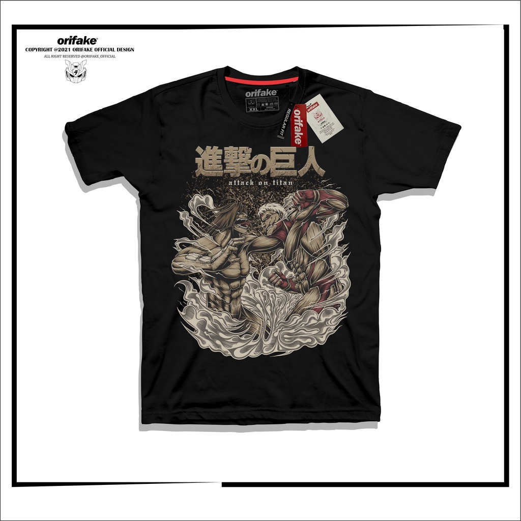 Orifake - AN8 T-Shirt Exclusive Anime Eren Vs Reinered