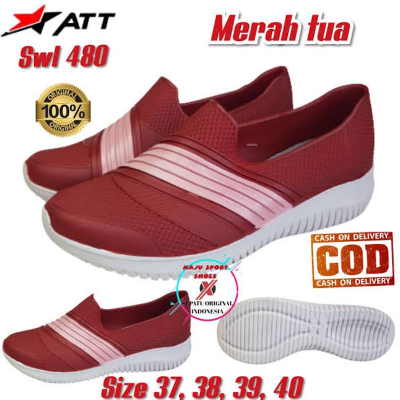 sepatu Slip on Wanita original pro att sepatu santai sepatu wanita original karet cantik obral