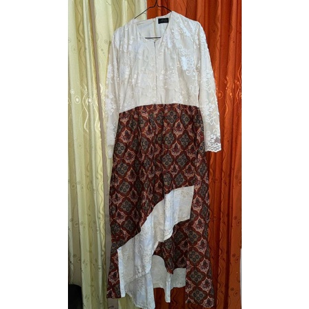 Gamis Batik Kombinasi Burklat Preloved sarimbit pria uk XL
