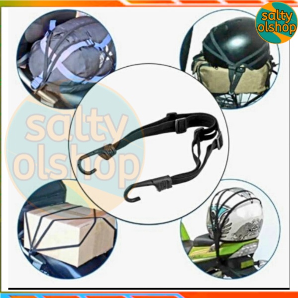 Tali Bagasi helm motor Jala Jaring pipih gepeng Pukat bagasi