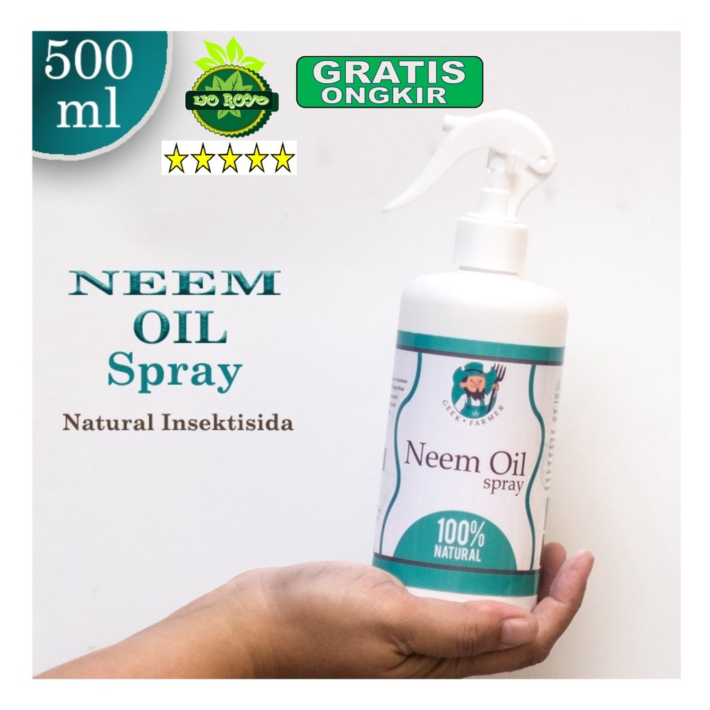 Insektisida Organik Cair Spray Neem Oil 500ml Geek Farmer