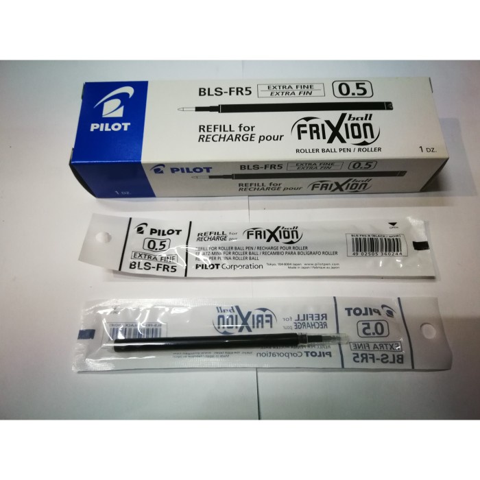 

TULIS-ALAT- PILOT REFILL ISI PEN PULPEN FRIXION 0.5 /0.7 - BIRU, 0.5 -ALAT-TULIS.