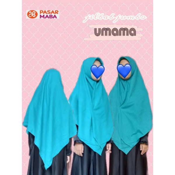 jilbab segi empat jumbo polos umama