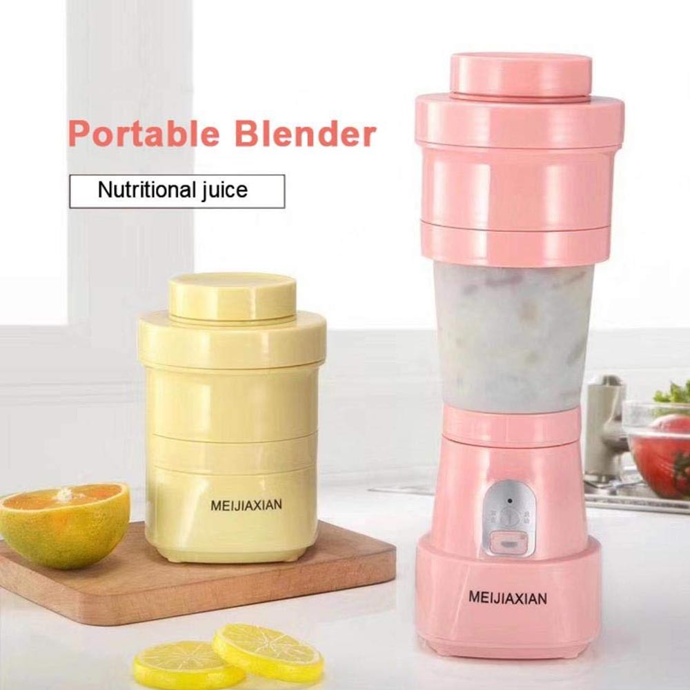 Folding Electric Juicer - Blender Lipat 6 Mata Pisau Random