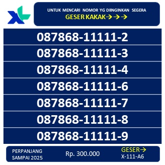 NOMOR XL PERDANA XL SUPER SUPER CANTIK