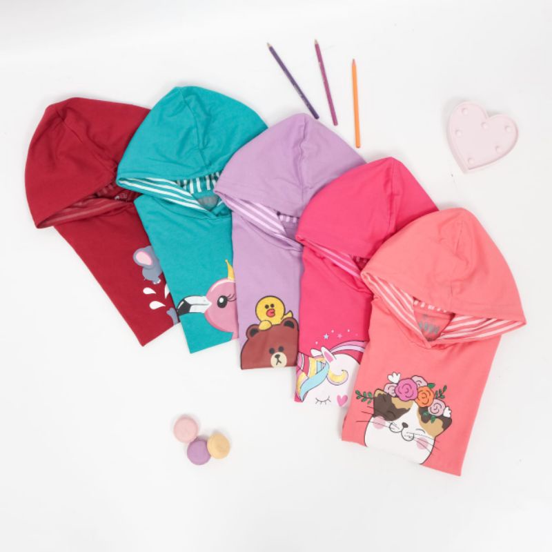 TUNIK HOODIE SERIES MINIDOLPHIN TUNIK ANAK MINI DOLPHIN