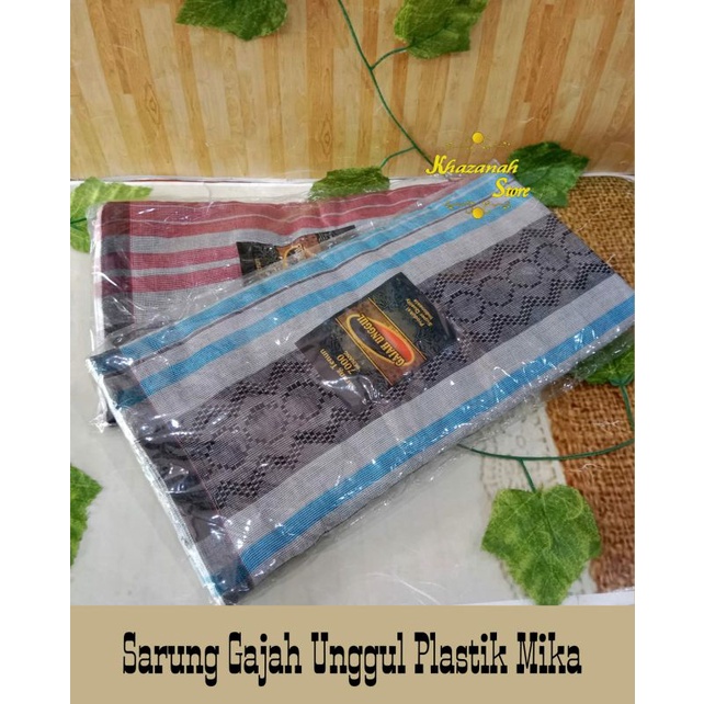 Sarung Gajah Unggul Plastik Mika/ Sarung Murah/ Polyester premium/ Souvenir Tahlil
