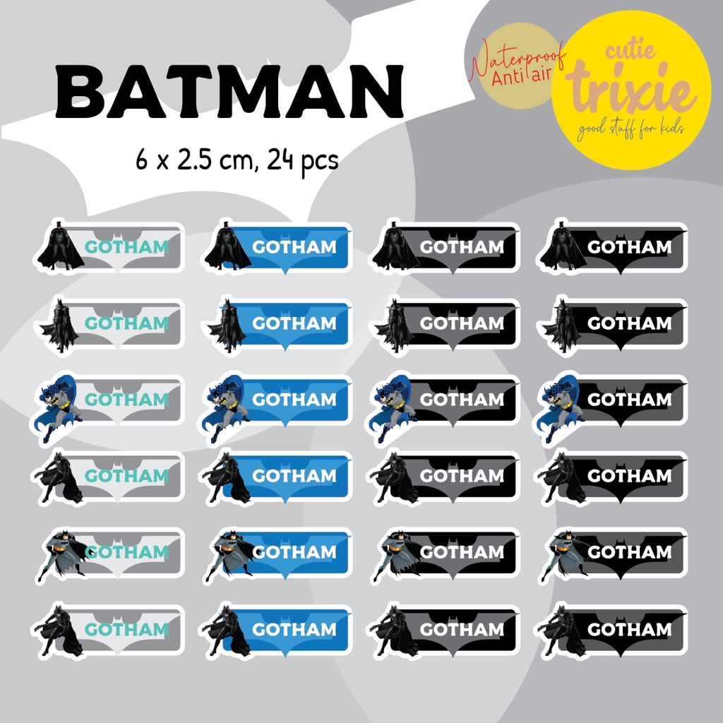 

Sticker Label Nama Batman