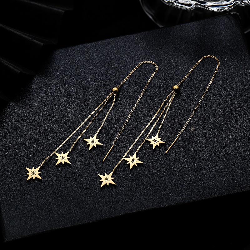 Delapan Awning bintang anting-anting 2020 baru trendi wanita anting-anting panjang elegan anting-ant