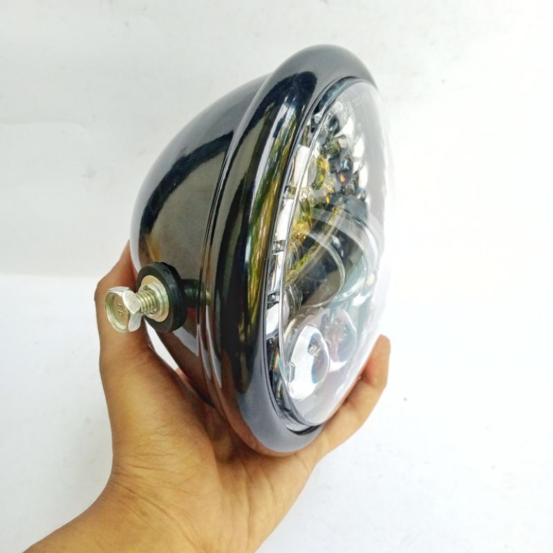 Lampu 16led batok jute senja biru 5,75 inch