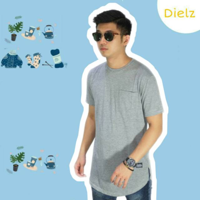 Longline Tshirt - Basic Grey