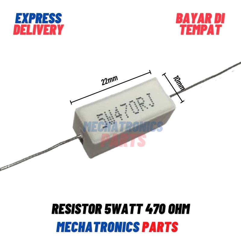 [PAS-9608] RESISTOR 5WATT 470OHM