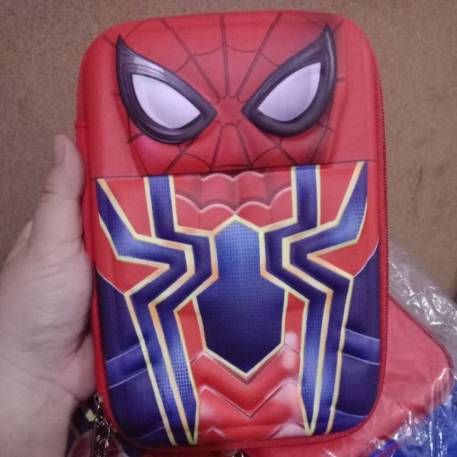 Kotak pensil smiggle super heroes spiderman,ironman,superman,batman,captainamerica-2