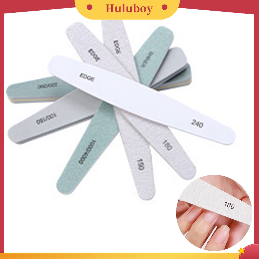 Huluboy Huluboy♡ 6pcs / Kotak Alat Kikir Kuku Bahan PP Untuk Wanita