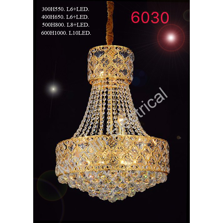 Lampu Hias Gantung Crystal Ruang Tamu 6030 / 400