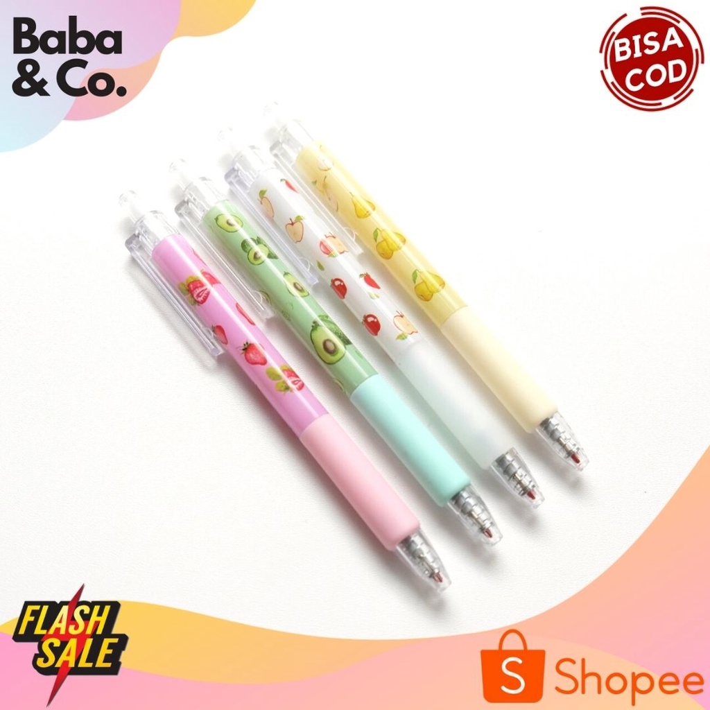 

PULPEN CETEK GAMBAR BUAH BUAHAN UNIK LUCU BOLPEN PENA PEN GROSIR ALAT TULIS SEKOLAH KANTOR BISACOD