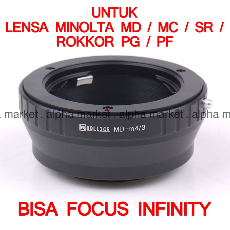 Adapter Converter Dollice Lensa Manual Minolta MD To Ke kamera M4/3 MFT Panasonic Olympus Mirorless