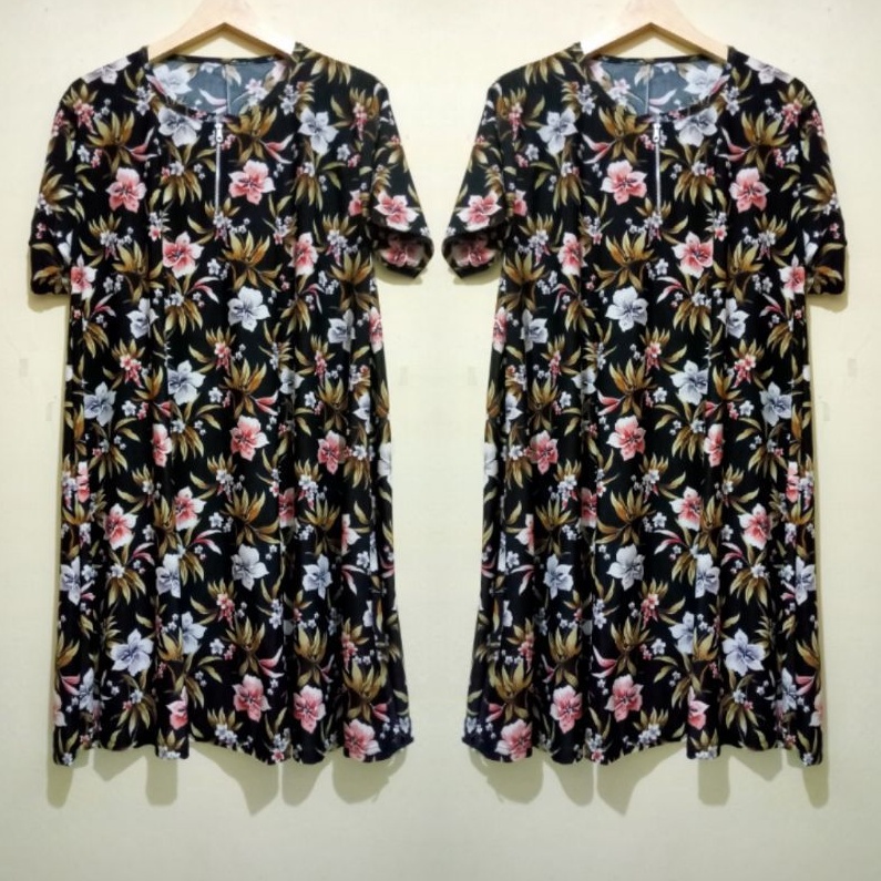 DASTER LARINA KAOS ATASAN WANITA JERSEY SUPER JUMBO DASTER BUSUI RESLETING DRESS IBU MENYUSUI FRENDLY