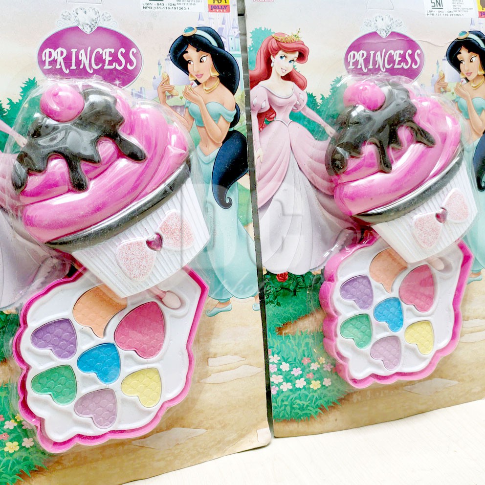 Princess Makeup Cupcake Set Mainan Kosmetik Alat Make Up Dandan Rias