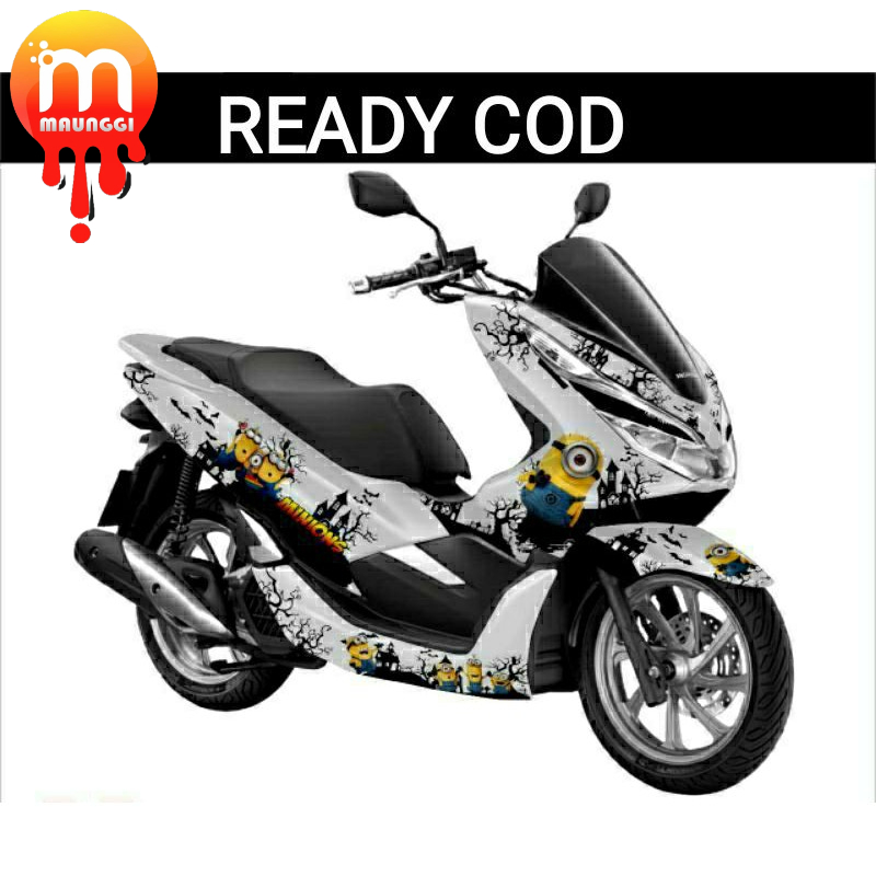 Decal pcx 150 full body motif minion Striping motor full body pcx Sticker decal pcx 150 cc stiker pc