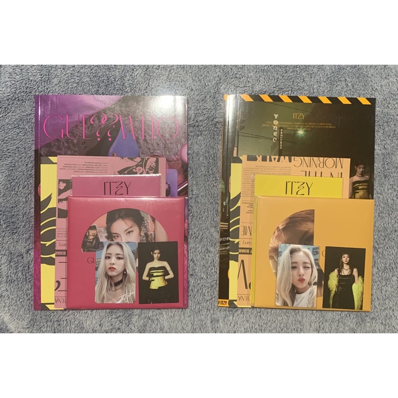 ITZY It’z Icy Yuna Pout Sign + Guess Who Album Set