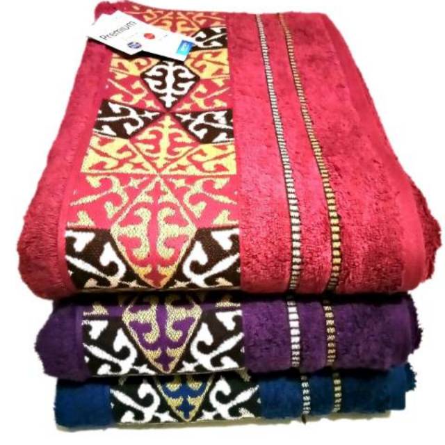 Handuk Terry palmer Premium 70x140 Motif Bunga Handuk Terry palmer premium jumbo 70 x 140