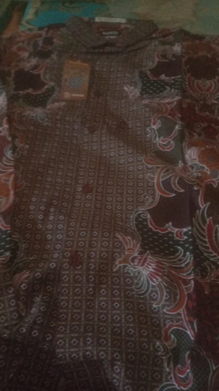 Gof Brla Damor (cressida) Batik Cowok Pakaian Pria Kemeja Batik Reguler Lengan Panjang