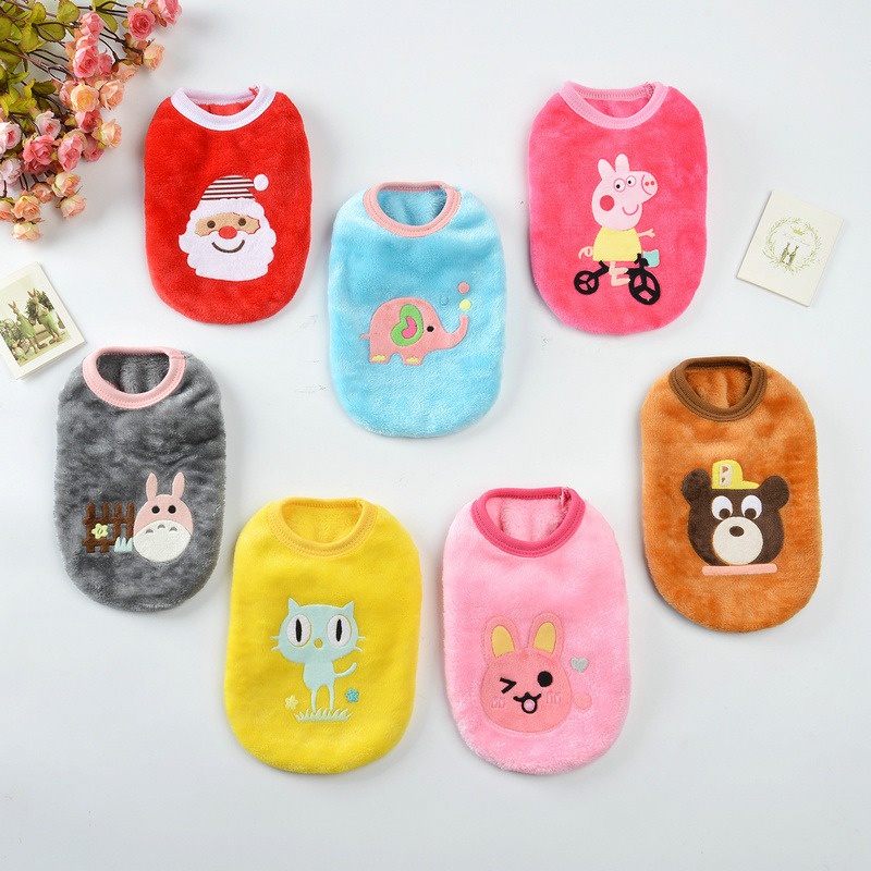 Pet Clothes Pet Lembut Hangat Lucu Untuk Anjing &amp; Kucing