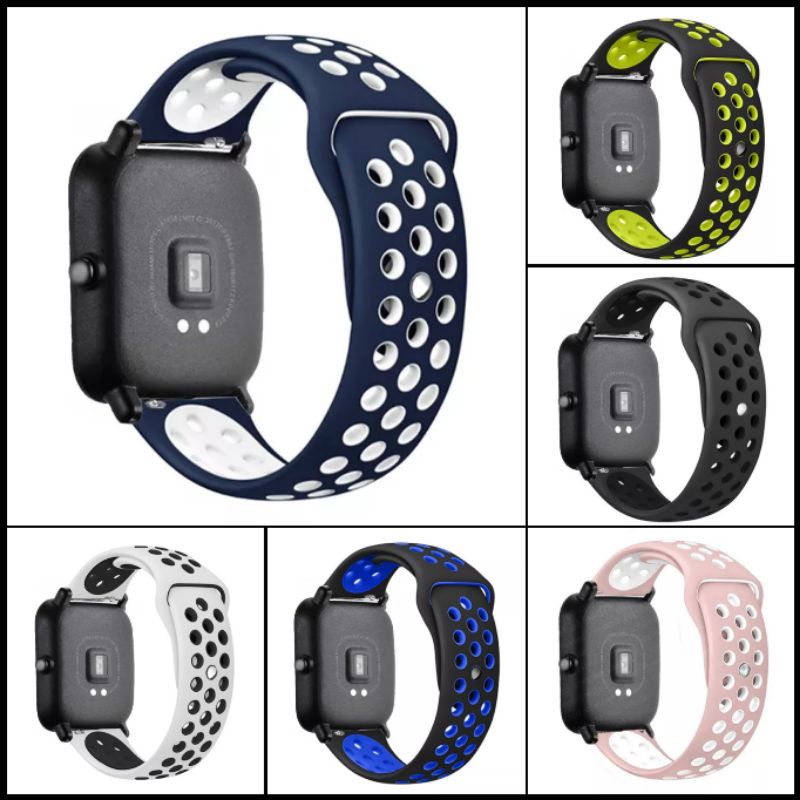 Strap Sports Silikon 20mm 22mm Huami Amazfit GTS GTR Bip Samsung Galaxy Watch Huawei Haylou