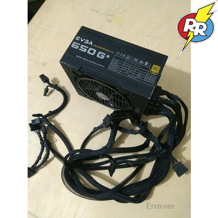 Power Supply Power Suplay Psu PC EVGA SUPERNOVA 650G 650 Watt 80 Plus GOLD Mantap