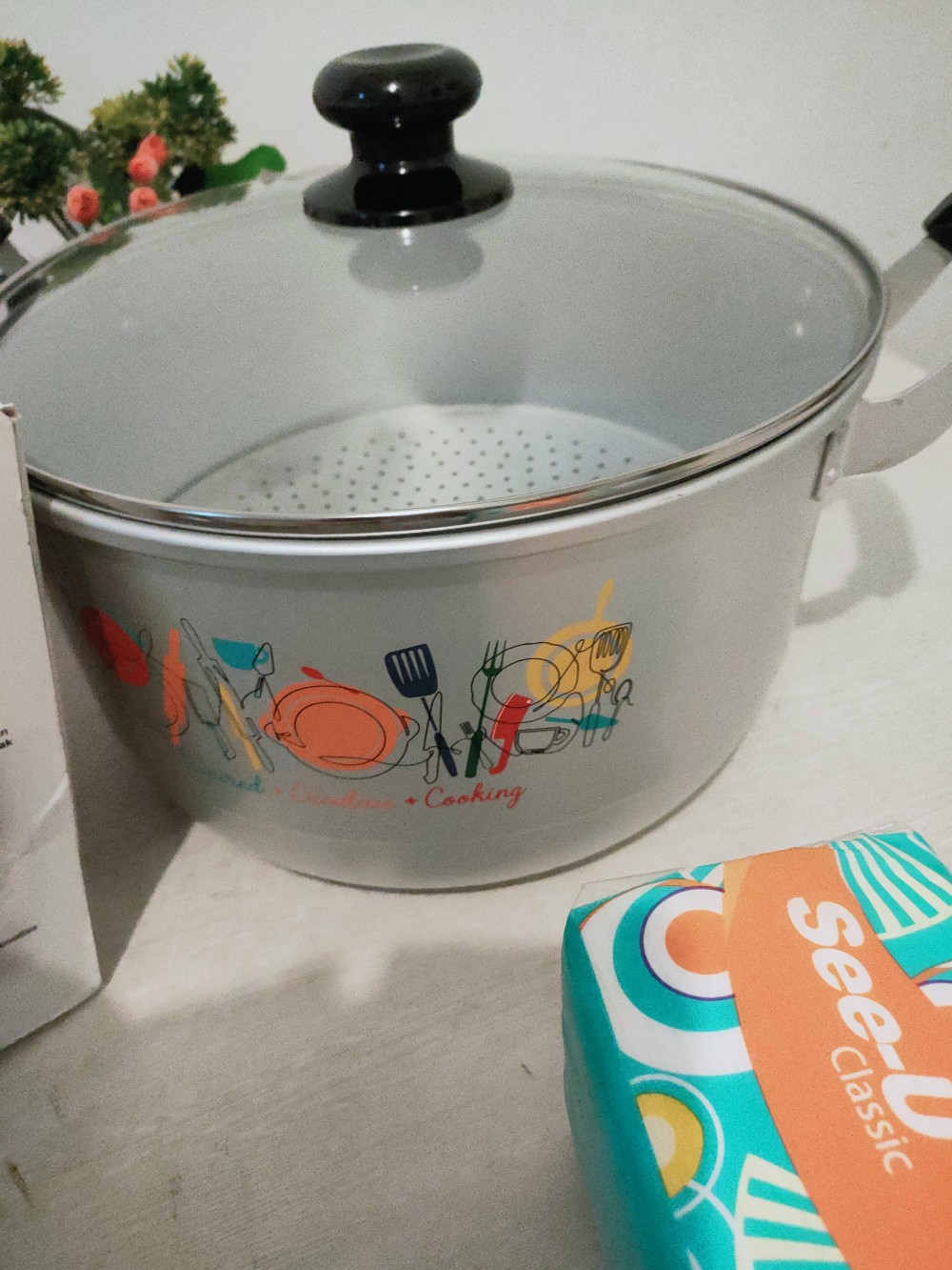 Panci Kukus 28cm  (steamer/dandang) Alcor Maspion