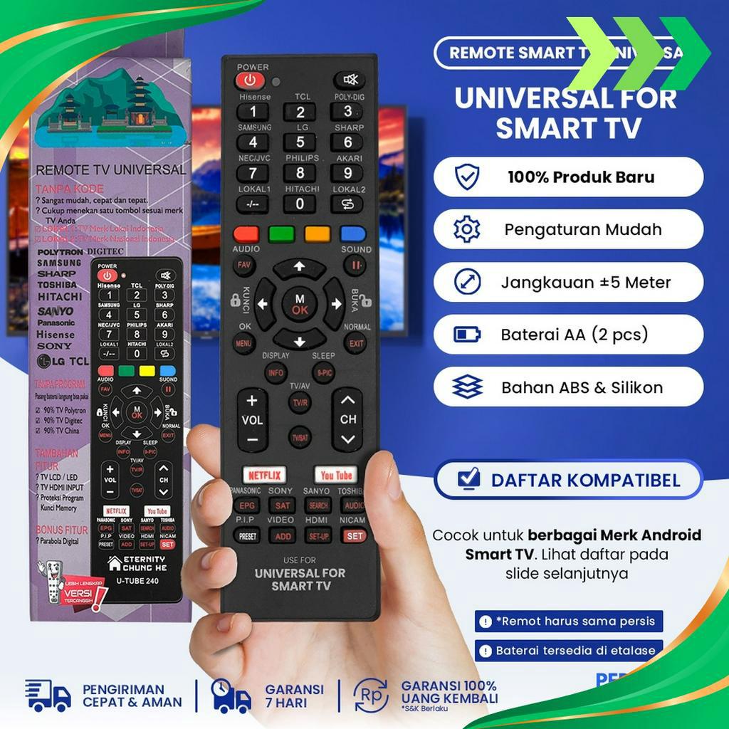 SPESIAL DISCOUNT Remot Remote TV Android Smart TV Tabung LCD LED Multi Universal Philips Daewoo Tosh