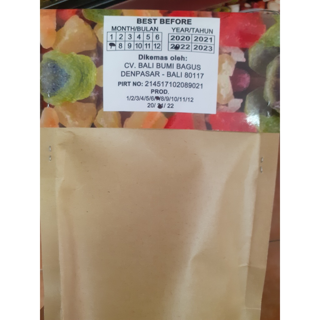 HEALTHY SNACKS DRIED GOLDEN RAISIN/ CEMILAN SEHAT KISMIS KUNING KERING “NOX” ASLI BALI 250GR