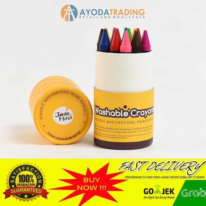 

Sale Joan Miro Washable Crayon Hadiah Kado - 16pcs