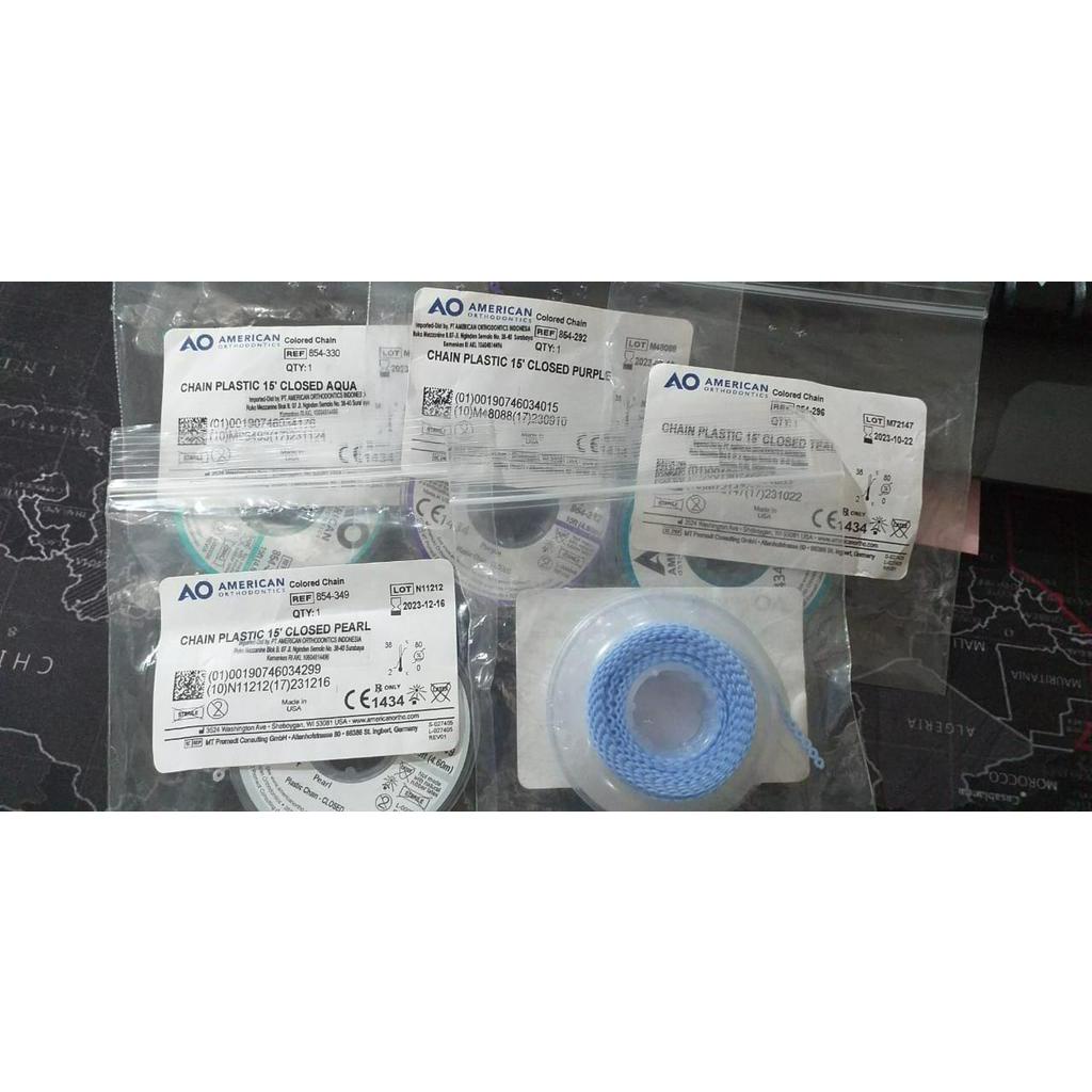 Power Chain American Orthodontics CLOSED AO 50 cm 50cm ORIGINAL