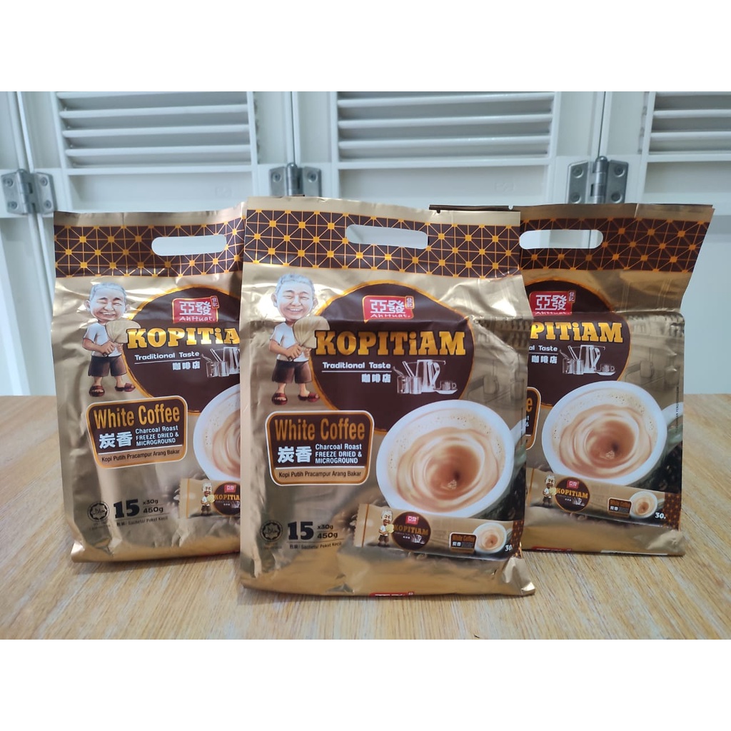 

AH HUAT/AHUAT KOPITIAM WHITE COFFEE CHARCOAL ROAST 3 IN 1
