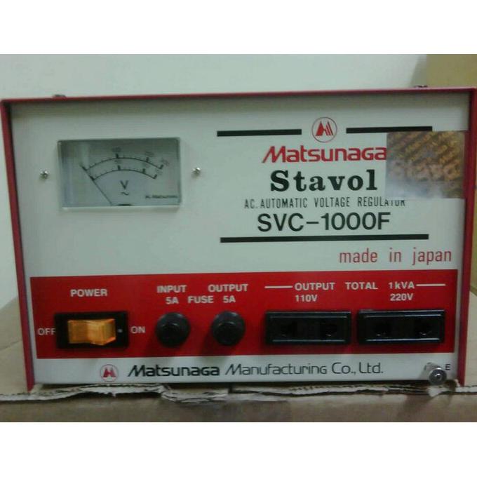 ((((()paling dicari] Stavol Stavolt Stabilizer 1000VA MATSUNAGA Original (Made in Japan)