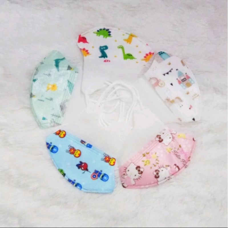 MASKER DUCKBILL ANAK KIDS  EARLOOP 3PLY  ISI 50PCS