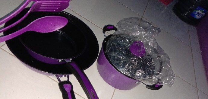 Panci Set Wajan Teflon Anti Lengket Gsf 4 Pcs  Gsf-2429 /gsf-2529 Cookware Set Non Stik Penggorengan