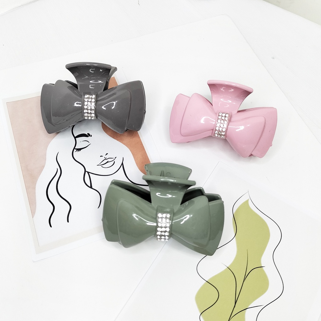 Set jedai glossy pastel isi 3 jepit rambut mutiara jedai mini aksesoris rambut korea jedai glossy murah