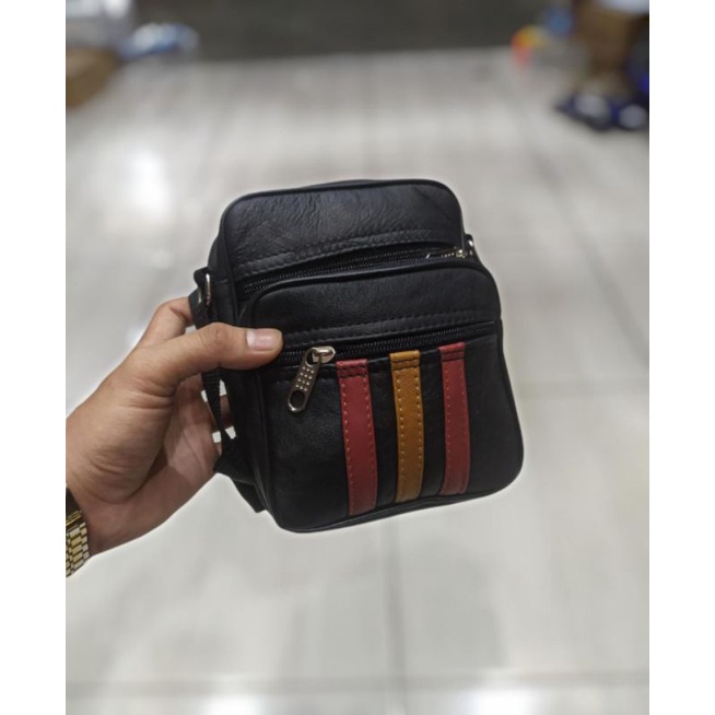 tas pria bahan kulit sapi asli dari sukaregang garut model terbaru tas selempang HP dan dompet pendek banyak ruang termurah