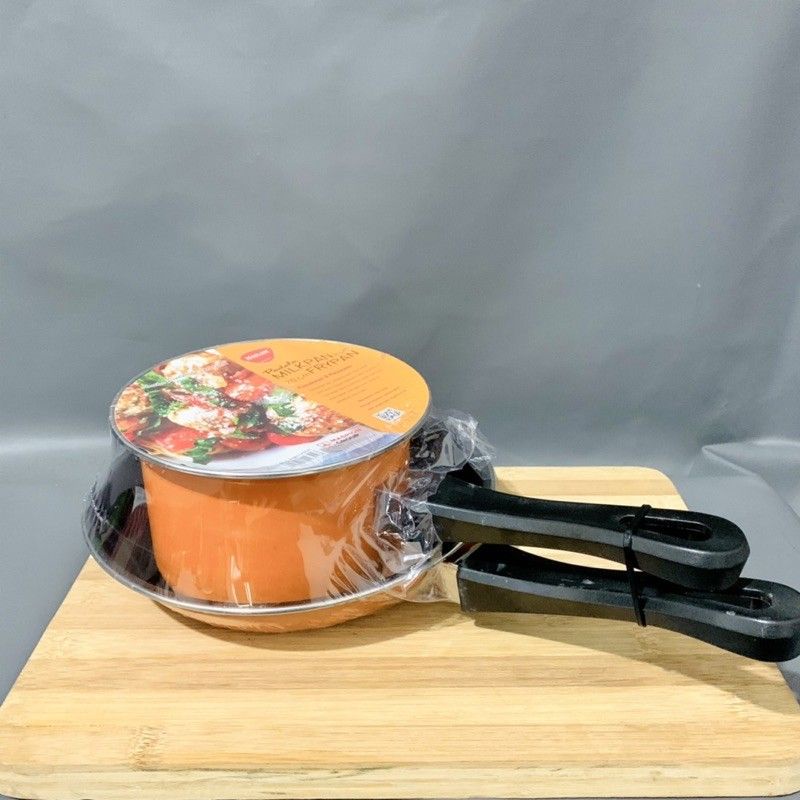 Pastela Set Milkpan 14cm &amp; Frypan 20cm/ Pastella Panci Teflon