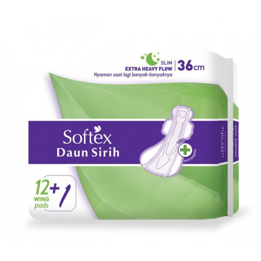 Softex Daun Sirih 36Cm 12+1's