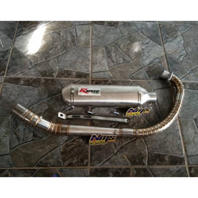 Knalpot R SPEED. TIGER. GL. CB. MP. LEHER BARBARA